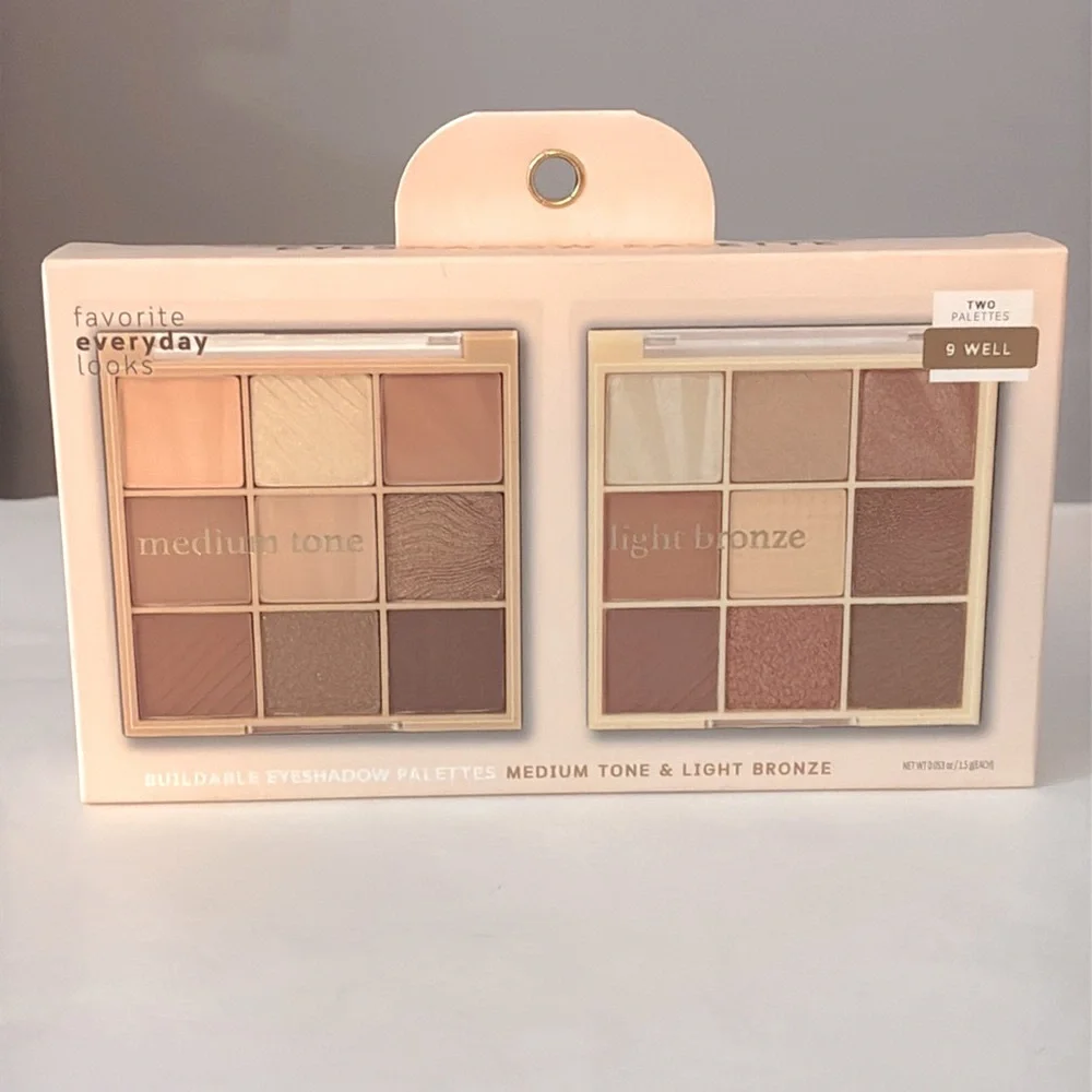 🌿18-Piece Eyeshadow Palette Set – Medium & Light Bronze